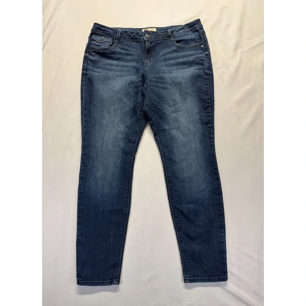 Lei Selena Curvy Skinny Jeans Women's 15 Blue Denim Cotton Stretch Streetwear‎